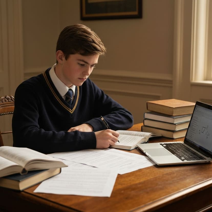 A-Level prep student